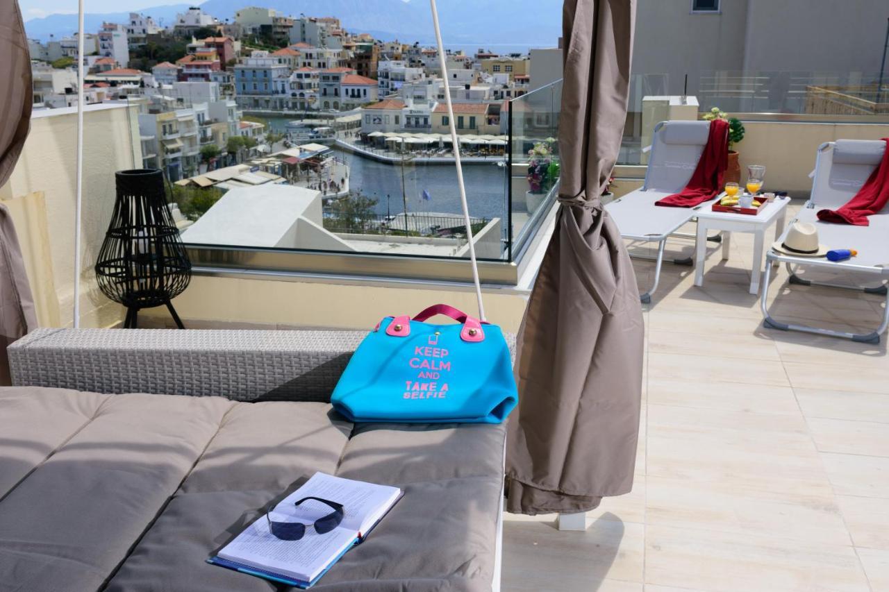 Luxury Lake View Center House Agios Nikolaos Exteriör bild