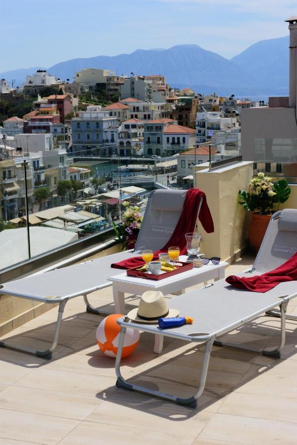 Luxury Lake View Center House Agios Nikolaos Exteriör bild