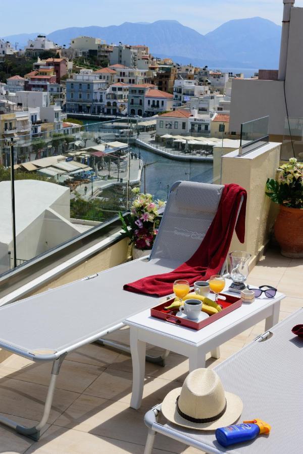 Luxury Lake View Center House Agios Nikolaos Exteriör bild